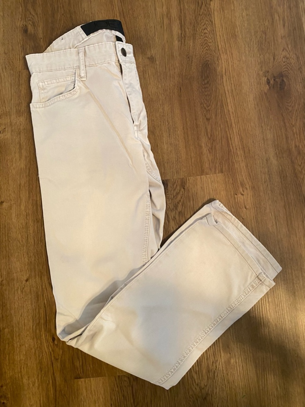 Men's Beige Straight-Leg Jeans